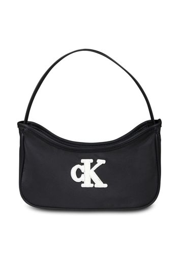 Calvin Klein Kids logo-patch shoulder bag - Nero