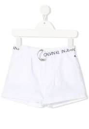 Calvin Klein Kids belted-waist shorts - Bianco