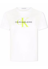 Calvin Klein Kids logo-print organic cotton T-shirt - Bianco