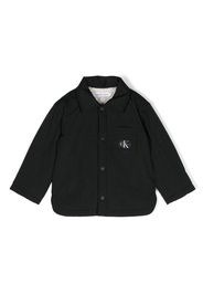 Calvin Klein Kids Giacca-camicia con applicazione - Nero