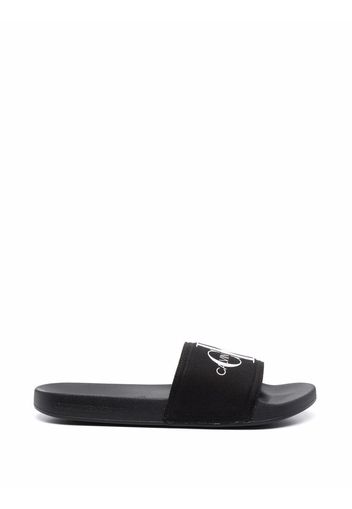 Calvin Klein monogram-print slides - Nero