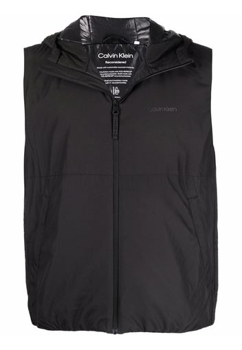 Calvin Klein hooded zip-up vest - Nero