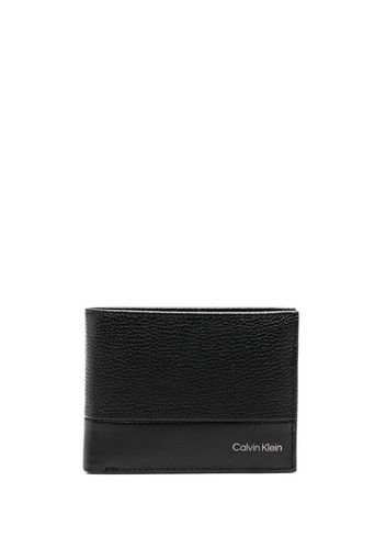 Calvin Klein Portafoglio bi-fold con logo - Nero
