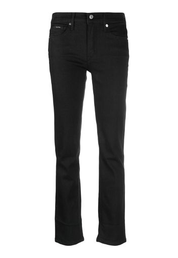 Calvin Klein mid-rise slim-cut jeans - Nero