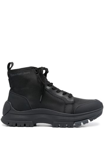 Calvin Klein logo-print hiking boots - Nero