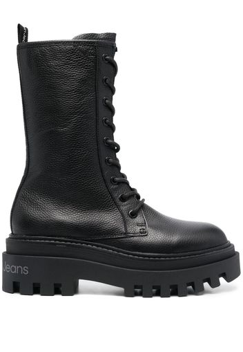 Calvin Klein flatform lace-up boots - Nero