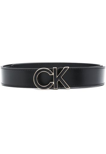 Calvin Klein Re-Lock leather belt - Nero