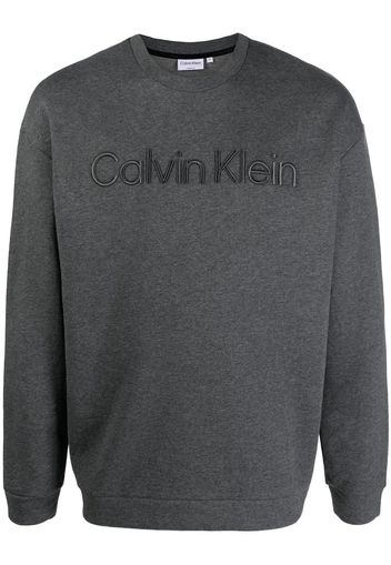 Calvin Klein Spacer embroidered-logo sweatshirt - Grigio