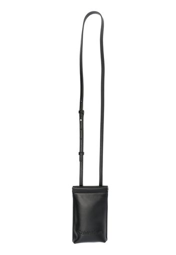 Calvin Klein logo-embossed phone pouch - Nero