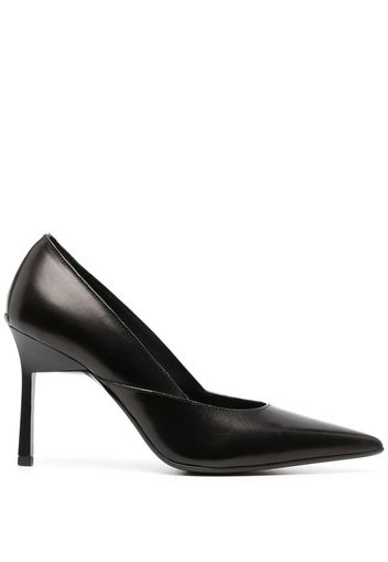 Calvin Klein 95mm pointed leather pumps - Nero