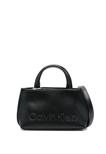 Calvin Klein logo-plaque tote bag - Nero