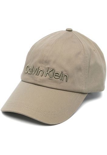 Calvin Klein cotton embroidered logo cap - Verde