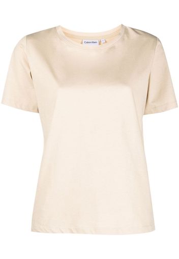 Calvin Klein round-neck short-sleeved T-shirt - Toni neutri