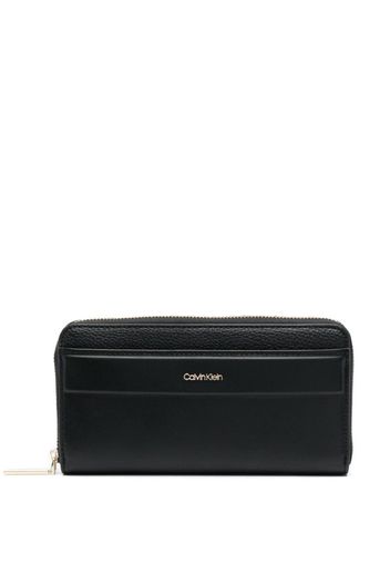 Calvin Klein logo-plaque faux-leather wallet - Nero