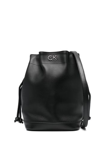 Calvin Klein Borsa a spalla con coulisse - Nero