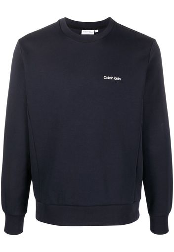 Calvin Klein logo-print detail sweatshirt - Blu