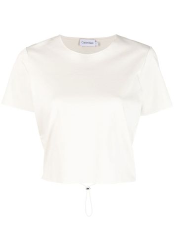 Calvin Klein open-back short-sleeved T-shirt - Toni neutri