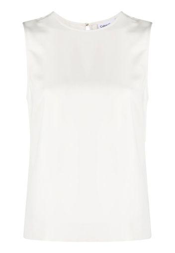 Calvin Klein sleeveless crew-neck blouse - Toni neutri