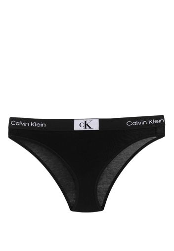 Calvin Klein logo-waistband stretch briefs - Nero