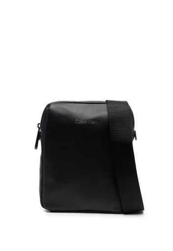 Calvin Klein logo-stamp messenger bag - Nero