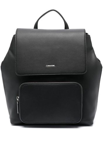 Calvin Klein Must logo-plaque backpack - Nero