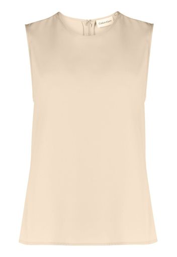 Calvin Klein crew-neck twill tank top - Toni neutri