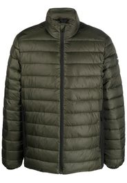 Calvin Klein logo-patch padded jacket - Verde