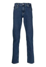 Calvin Klein logo-patch slim-fit jeans - Blu