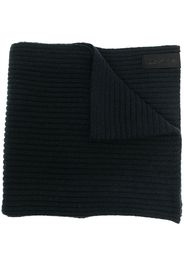 Calvin Klein ribbed-knit cashmere-wool scarf - Nero