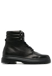 Calvin Klein lace-up leather ankle boots - Nero