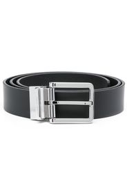 Calvin Klein two-buckle leather belt - Nero