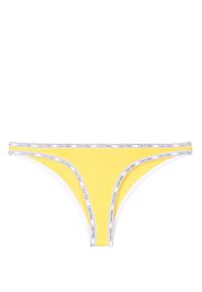 Calvin Klein logo-print strap bikini bottoms - Giallo