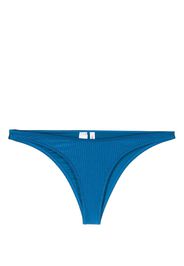 Calvin Klein ribbed-detail bikini bottoms - Blu