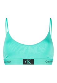 Calvin Klein Unlined stretch-cotton bralette - Verde