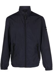 Calvin Klein logo-patch zip-up jacket - Blu