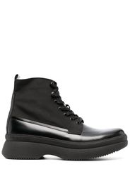 Calvin Klein lace-up leather boots - Nero