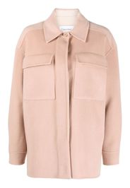 Calvin Klein spread-collar wool shirt jacket - Rosa