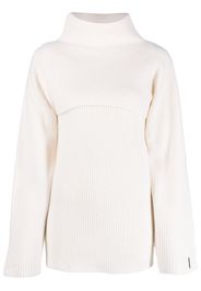 Calvin Klein layered-design wool jumper - Bianco