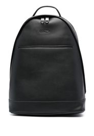 Calvin Klein logo-plaque leather backpack - Nero