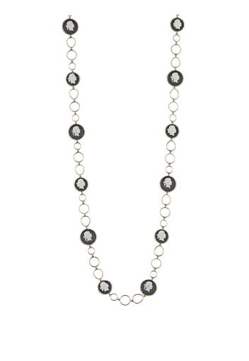 Cameo & Beyond Profile Of Women circular necklace - Oro