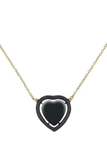 Cameo & Beyond heart enamel-pendant necklace - Oro