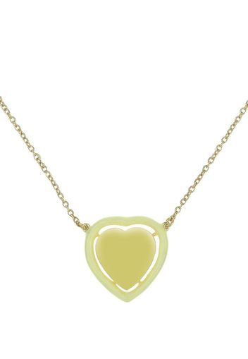 Cameo & Beyond heart enamel-pendant necklace - Oro
