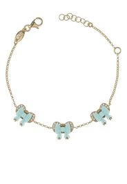 Cameo & Beyond ribbon-charm chain bracelet - Oro