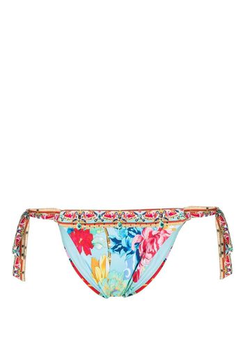 Camilla floral-print bikini bottoms - Verde