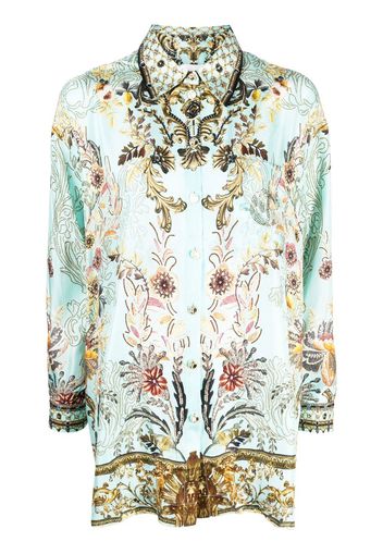 Camilla Adieu Yesterday silk blouse - Verde