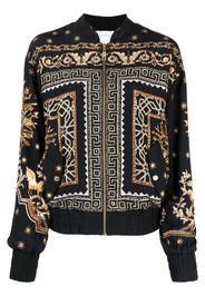 Camilla Bomber con stampa Duomo Dynasty - Nero