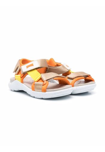 Camper Kids Sandali con chiusure a strappo Wous - Arancione