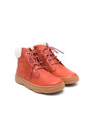 Camper Kids Stivali in pelle stringati - Rosso