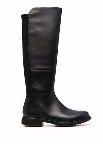 Camper knee-length panelled leather boots - Nero