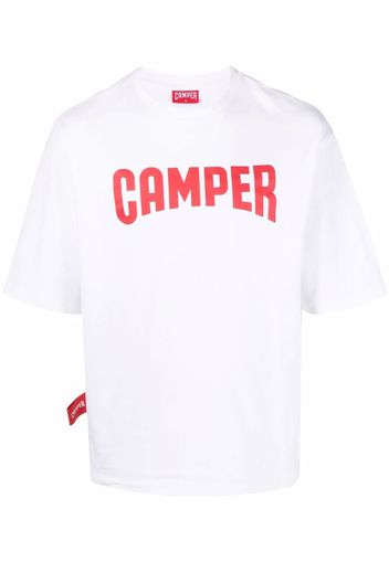 Camper logo-print short-sleeve T-shirt - Bianco